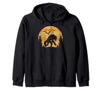 Spooky Halloween Werewolf en la naturaleza, murciélagos y Sudadera con Capucha