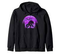 Spooky Halloween Werewolf en la naturaleza, murciélagos y Sudadera con Capucha