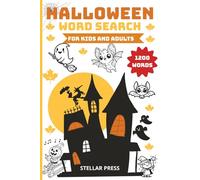 Spooky Halloween Word Search Book: Relax and Challenge Your Mind with 60 Halloween-Themed Word Puzzles Featuring Haunted Houses, Vampires, Witches, and More!