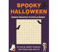 Spooky Halloween Word Search Puzzle Book: 55 Halloween-themed Word Search Puzzles with Easy to Read Print for Kids, Teens, and Adults - Featuring ... and More! | 8.5x11 Inches, 110 pages