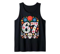 Spooky Haunted by 67 Meme Number Design Día de los Muertos Camiseta sin Mangas