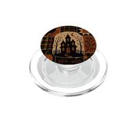 Spooky Haunted House Pumpkin Crow - Colcha de Halloween PopSockets PopGrip para MagSafe