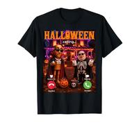 Spooky House Brainrot embrujó a John Pork Tung Sahur Halloween Camiseta