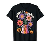 Spooky In Bloom Halloween Boho Vibes Camiseta