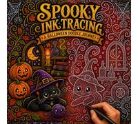 Spooky Ink Tracing: A Halloween Doodle Journey - Kawaii Swirl Doodle Reverse Coloring Book for Adults, Trace White Lines with Any Pen for Relaxation and Stress Relief (Flo Mir Ink Tracing)