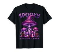Spooky Is My Favorite Season - Champiñón Morado de Halloween Camiseta gráfica económica