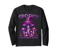 Spooky Is My Favorite Season - Champiñón Morado de Halloween Manga Larga