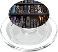 Spooky Library Bookshelf Pattern for Book Lovers & Readers PopSockets PopGrip para MagSafe