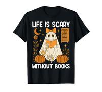 Spooky Life is Scary Without Books Camiseta