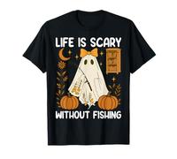 Spooky Life is Scary Without Fishing Camiseta