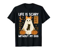 Spooky Life is Scary Without My Dog Camiseta