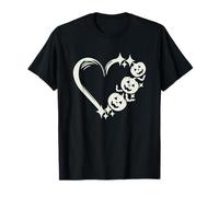 Spooky Love Boo Murciélagos Calabaza Halloween Fiesta Diseño Divertido Camiseta