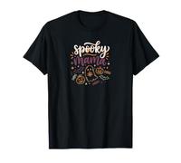 Spooky Mama, Fantasma de Halloween, Calabaza y café Camiseta