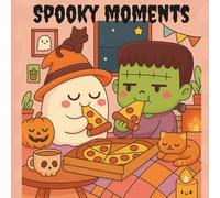 Spooky Moments: Cute Coloring Book for Adults and Teens with Adorable Characters and Creepy Scenes for Relaxation: Cozy Hygge and stress release (Halloween)