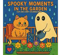 Spooky Moments in the Garden: A Cute and Cozy Coloring Book with Ghosts, Cats & Rainy Garden Vibes | Perfect for Relaxation and Autumn Mood