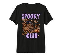 Spooky Moms Book Club Halloween Reader Bookish Book Lover Camiseta Premium