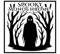 Spooky Monochrome Coloring Book: Creepy Black and White Designs for Adults and Teens to Relax and Unwind