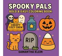 Spooky Pals: Bold & Easy Coloring Book for Kids and Adults