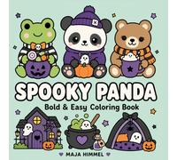 Spooky Panda - A Bold & Easy Coloring Book for Kids & Adults: 40 Simple and Adorable Halloween Designs to Color (Spooky Animal Halloween Coloring Series)