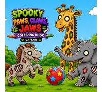 Spooky Paws, Claws, Jaws: A Creepy-Cute Zombie Animal Coloring Book for Kids