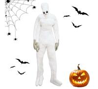 Spooky posando el cadáver - Maniquí de Halloween | Horror Halloween Cosplay Decorations Accesorio esqueleto flexible de tamaño natural con extremidades dobladas, falso realista para una casa embrujada