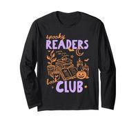 Spooky Readers Book Club Halloween Book Lover Bookish Reader Manga Larga