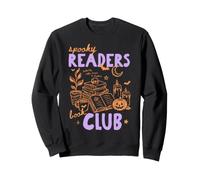 Spooky Readers Book Club Halloween Book Lover Bookish Reader Sudadera