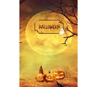 Spooky Scribbles: A Hauntingly Fun Halloween Notebook: A Creepy-Cool Place for Notes, Doodles, and Halloween Magic, Forest Moon Cover