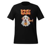 Spooky Season Boo Funny Halloween Dog Lovers - Camiseta unisex para adultos, Negro, L