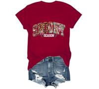 Spooky Season - Camiseta divertida de Halloween para mujer, diseño gráfico unisex, Burdeos, 3XL