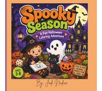 Spooky Season Coloring Book: Easy Halloween Coloring Book | Adorable Ghosts, Black Cats, Pumpkins, Witches & Autumn Fun for Young Artists