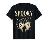 Spooky Season Coquette Cerezas Ghost Bow Cherry Halloween Camiseta