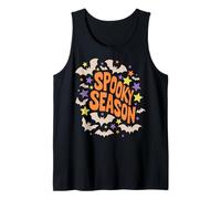 Spooky Season Halloween Boho Bats Stars Camiseta sin Mangas