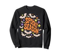 Spooky Season Halloween Boho Bats Stars Sudadera