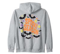 Spooky Season Halloween Boho Bats Stars Sudadera con Capucha