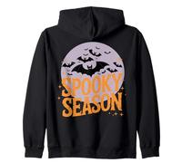 Spooky Season Halloween Boho Bats Stars Sudadera con Capucha