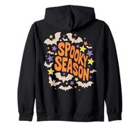 Spooky Season Halloween Boho Bats Stars Sudadera con Capucha