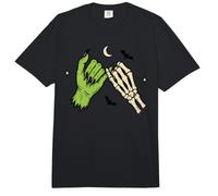 Spooky Season Halloween Vibes Pinky Promise Skeleton Bat Comfort Colors Adult Heavyweight T-Shirt
