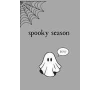 Spooky Season notebook: Celebrate spooky season with this hauntingly cute notebook. Perfect for journaling, note-taking, or fall inspiration.