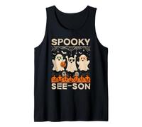 Spooky See-Son Ghost Optometrist Funny Halloween Men Women Camiseta sin Mangas