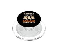 Spooky See-Son Ghost Optometrist Funny Halloween Men Women PopSockets PopGrip para MagSafe
