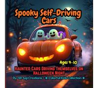 Spooky Self-Driving Cars: Haunted Cars Driving Themselves on Halloween Night - Perfect for Ages 4-10 (Spookyverse Coloring Adventures)