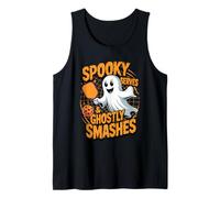 Spooky Serves & Ghostly Smashes Pickleball Camiseta sin Mangas