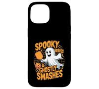 Spooky Serves & Ghostly Smashes Pickleball Carcasa para iPhone 15