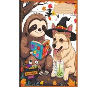 Spooky Sips & Page-Flips: Halloween Sloth & Pup Journal