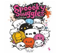 Spooky Snuggles: 31 Days of Creepy-Cute Characters: Cozy Halloween Coloring Book for Adults & Teens - 31 Days of Single-Sided, Black-Backed, Bold & Easy Pages