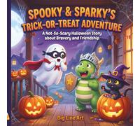 Spooky & Sparky’s Trick-or-Treat Adventure: A Not-So-Scary Halloween Story about Bravery and Friendship (Big Line Tales)