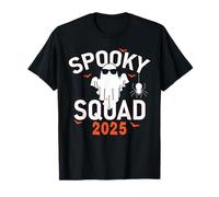 Spooky Squad 2025 Scary Halloween Bat Boo Camiseta