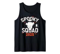 Spooky Squad 2025 Scary Halloween Bat Boo Camiseta sin Mangas