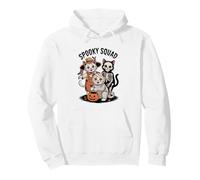 Spooky Squad Cute Halloween Gatos en Disfraces Sudadera con Capucha